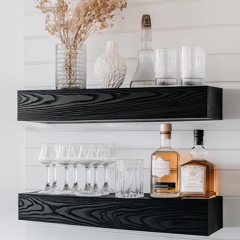 Decorative Wooden Wall Shelf Hanah Home - Opbevaring - Hylder & Reoler - Væghylde & vægreol