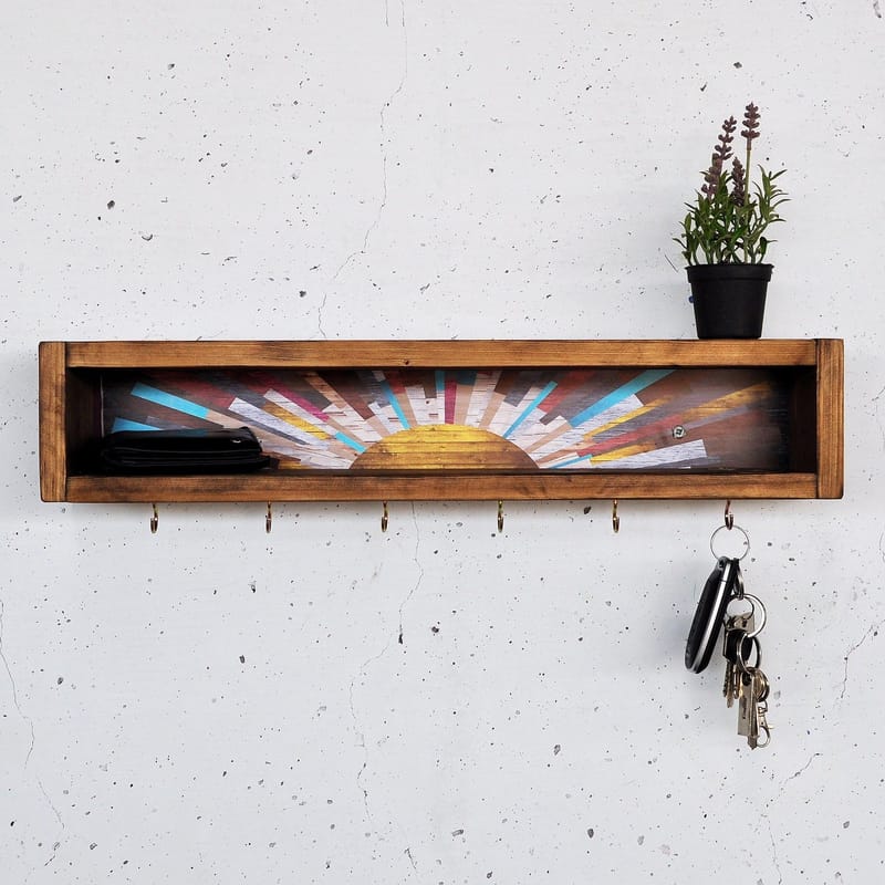 Decorative Wooden Wall Shelf Hanah Home - Opbevaring - Hylder & Reoler - Væghylde & vægreol