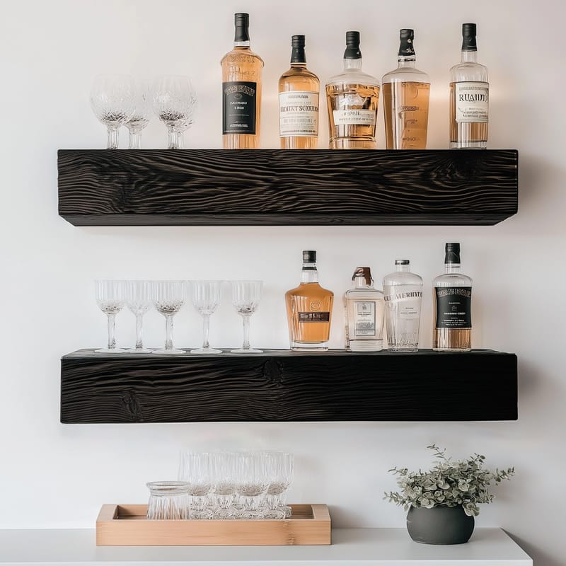 Decorative Wooden Wall Shelf Hanah Home - Opbevaring - Hylder & Reoler - Væghylde & vægreol
