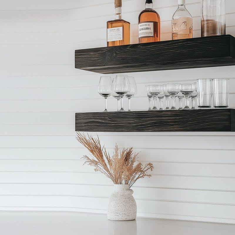 Decorative Wooden Wall Shelf Hanah Home - Opbevaring - Hylder & Reoler - Væghylde & vægreol