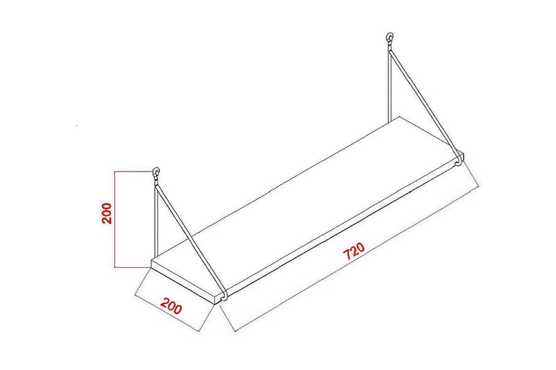 Decormet væghylde - Hvid - Opbevaring - Hylder & Reoler - Væghylde & vægreol