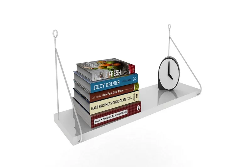 Decormet væghylde - Hvid - Opbevaring - Hylder & Reoler - Væghylde & vægreol