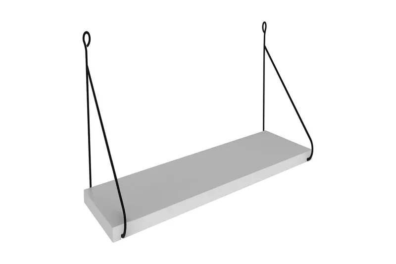 Decormet væghylde, Hvid