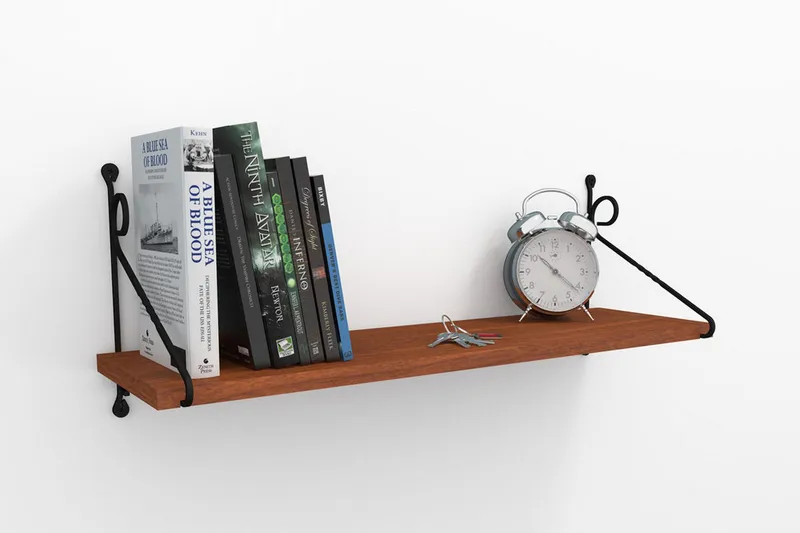 Decormet væghylde - Valnød - Opbevaring - Hylder & Reoler - Væghylde & vægreol