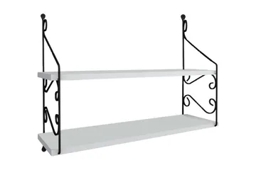 Decormet vægreol 2 hylder