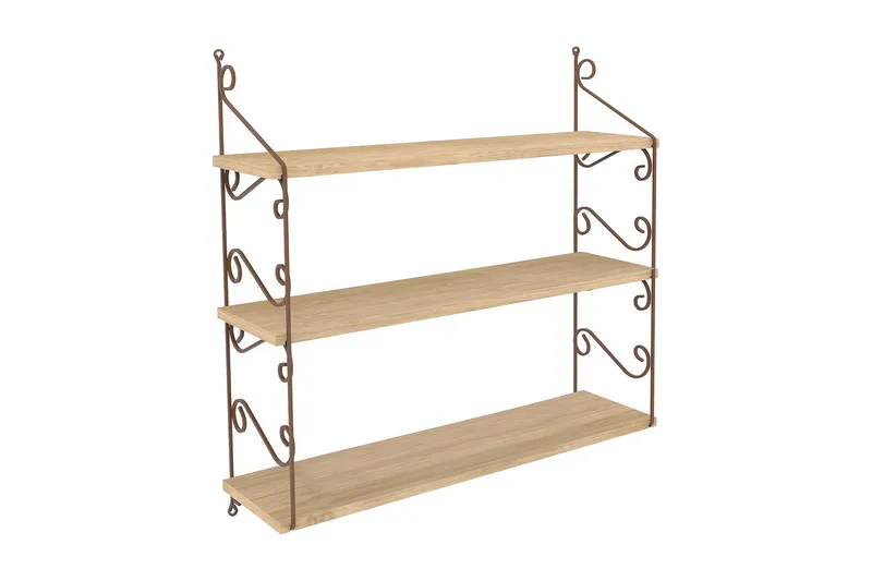 Decormet vægreol 3 hylder - Eg - Opbevaring - Hylder & Reoler - Væghylde & vægreol