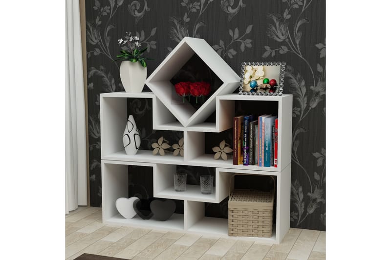 Decorotika bogreol lav - Hvid - Opbevaring - Hylder & Reoler - Væghylde & vægreol