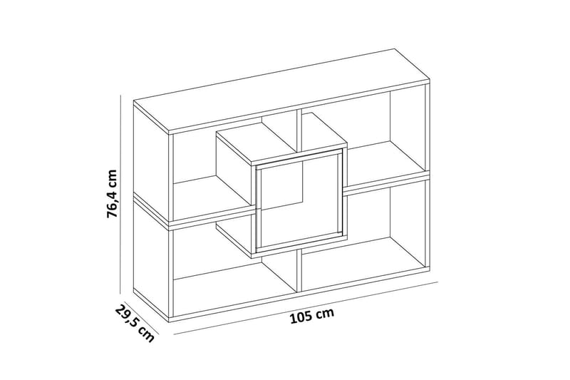 Decorotika bogreol lav - Hvid - Opbevaring - Hylder & Reoler - Væghylde & vægreol