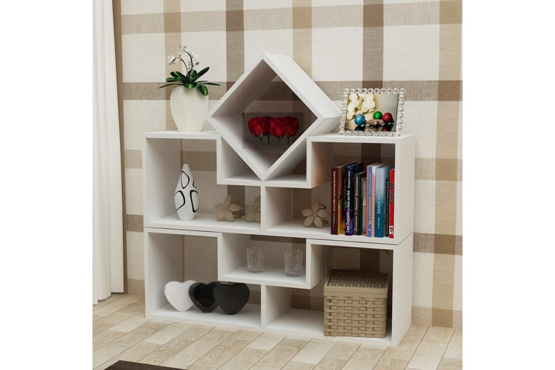 Decorotika bogreol lav - Hvid - Opbevaring - Hylder & Reoler - Væghylde & vægreol