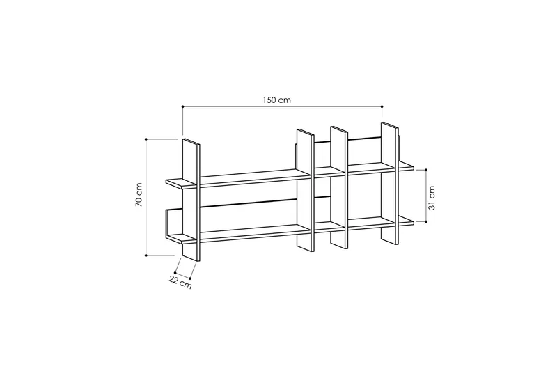 Decorta væghylde - Hvid - Opbevaring - Hylder & Reoler - Væghylde & vægreol