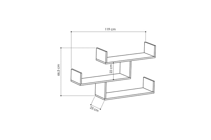 Decorta væghylde - Hvid - Opbevaring - Hylder & Reoler - Væghylde & vægreol