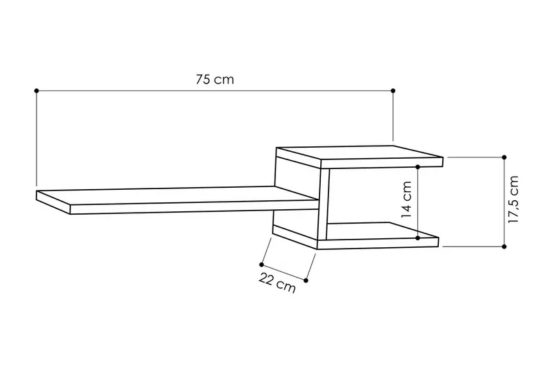 Decorta væghylde - Hvid - Opbevaring - Hylder & Reoler - Væghylde & vægreol