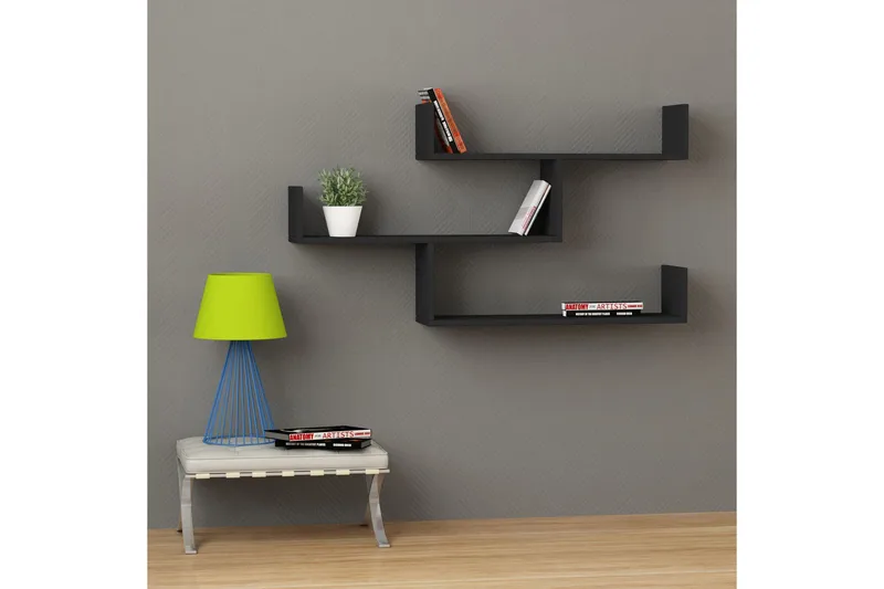 Decorta væghylde - Mørkegrå - Opbevaring - Hylder & Reoler - Væghylde & vægreol