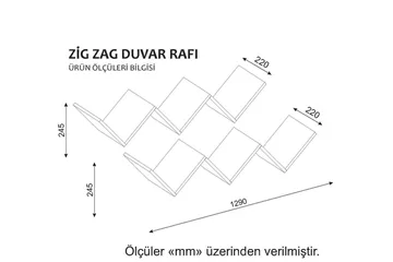 Dekormet væghylde W-form - Hvid - Opbevaring - Hylder & Reoler - Væghylde & vægreol