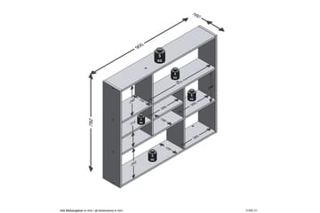 Delphie Vægghylde 90 cm i Træ - Hvid|Brun - Opbevaring - Hylder & Reoler - Væghylde & vægreol