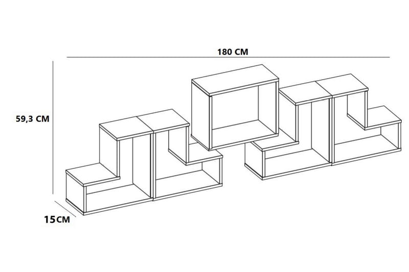Elegancia Væghylde - Hvid - Opbevaring - Hylder & Reoler - Væghylde & vægreol