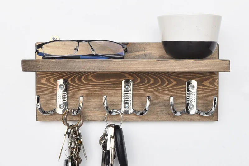 Evila Henger 6 Hooks - Træ - Opbevaring - Tøjopbevaring - Knagerækker - Knager