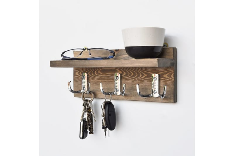 Evila Henger 6 Hooks - Træ - Opbevaring - Tøjopbevaring - Knagerækker - Knager