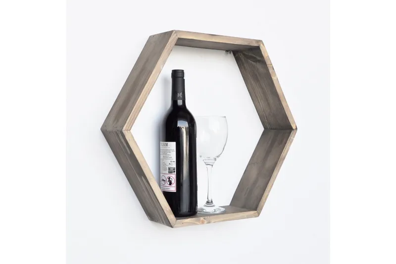 Evila Hexagon hylde - Træ - Opbevaring - Hylder & Reoler - Væghylde & vægreol