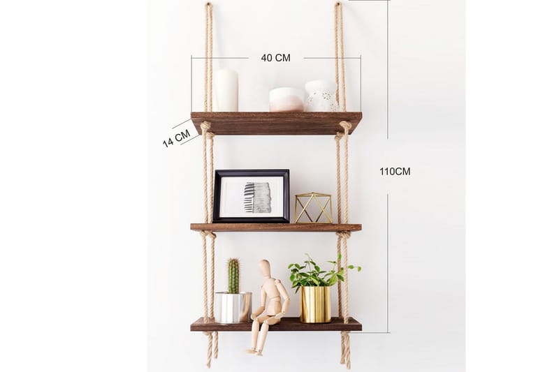 Evila Rephylde Træ - Træ - Opbevaring - Hylder & Reoler - Væghylde & vægreol