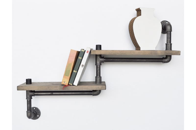 Evila trappetræ / træ - Sort / træ - Opbevaring - Hylder & Reoler - Væghylde & vægreol