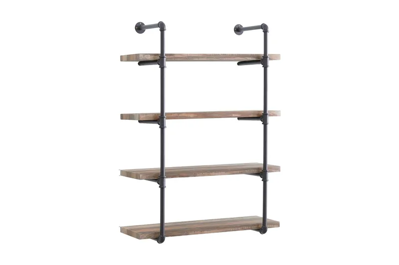 Evila Væghylde Rør / træ, Træ / sort