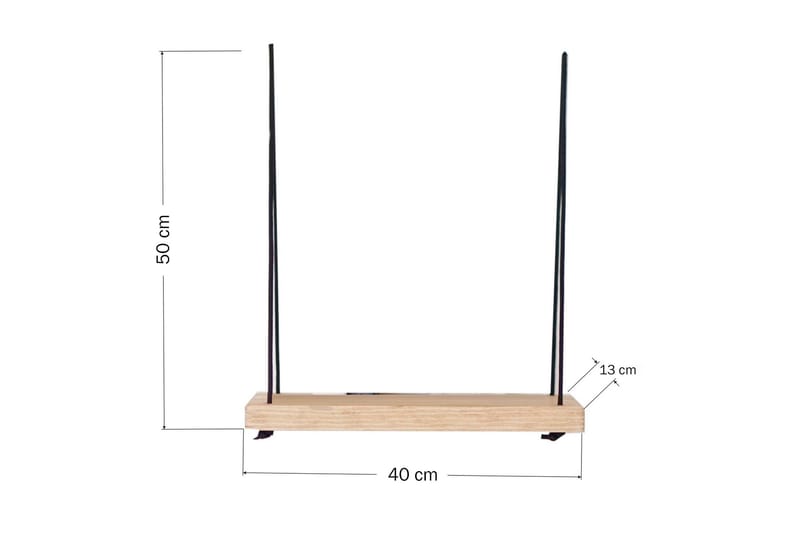 Evila Væghylde Rep - Træ - Opbevaring - Hylder & Reoler - Væghylde & vægreol
