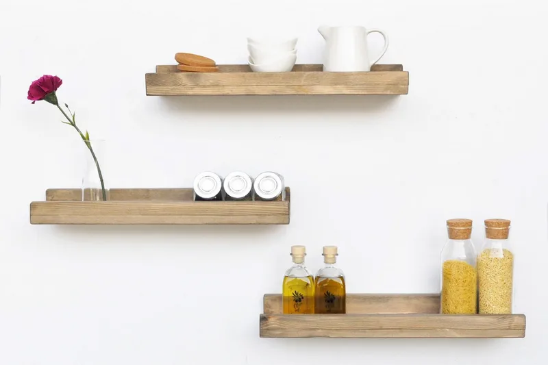 Evila Væghylder sæt af 3 - Træ - Opbevaring - Hylder & Reoler - Væghylde & vægreol