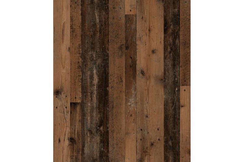 Fmd Væghængt Hylde med 4 Rum Mørk Træfarve Og Antracitgrå - Flerfarvet - Væghylde & vægreol