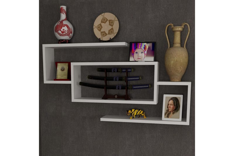 Furny Home Væghylde 103 cm - Hvid - Opbevaring - Hylder & Reoler - Væghylde & vægreol