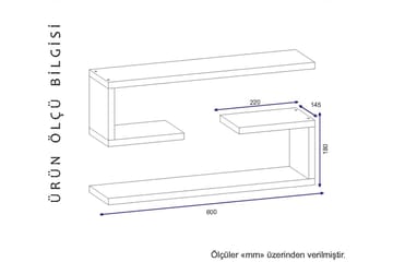 Furny Home Væghylde 60 cm - Hvid - Opbevaring - Hylder & Reoler - Væghylde & vægreol