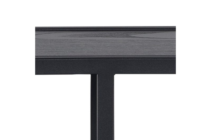 Hasslevik Væghylde 77x20 cm 4 Hylder - Sort/Mat Sort - Opbevaring - Hylder & Reoler - Væghylde & vægreol