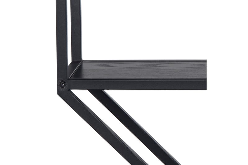 Hasslevik Væghylde 77x20 cm 4 Hylder - Sort/Mat Sort - Opbevaring - Hylder & Reoler - Væghylde & vægreol