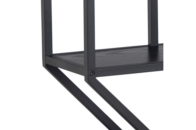 Hasslevik Væghylde 77x20 cm 4 Hylder - Sort/Mat Sort - Opbevaring - Hylder & Reoler - Væghylde & vægreol