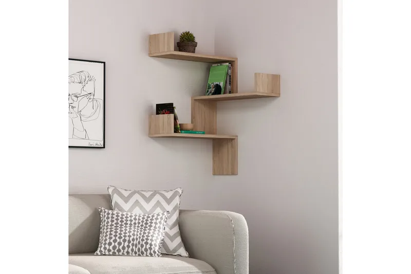 Homitis væghylde - Eg - Opbevaring - Hylder & Reoler - Væghylde & vægreol