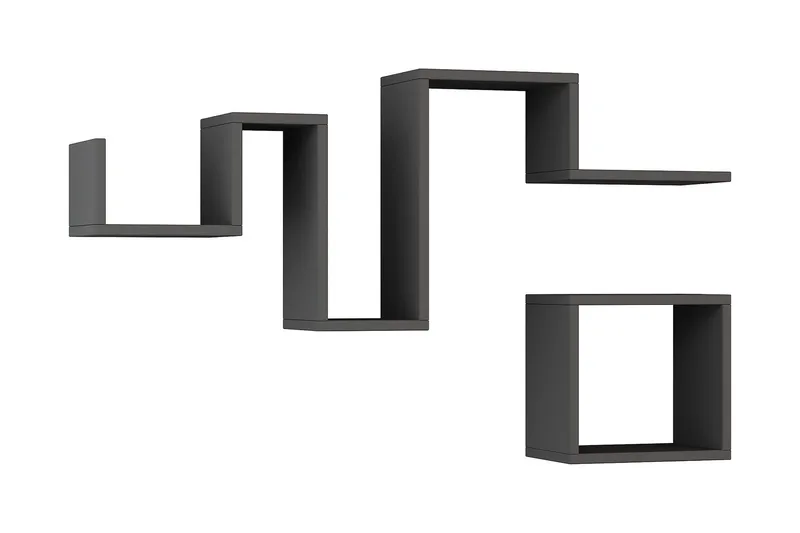 Homitis væghylde - Mørkegrå - Opbevaring - Hylder & Reoler - Væghylde & vægreol