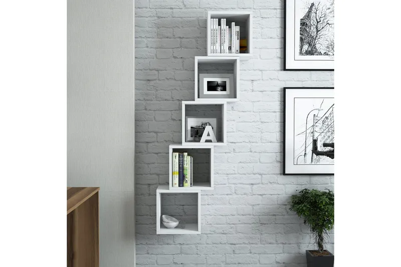 Hovdane Væghylde 30 cm, Hvid