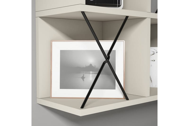 Hovdane Væghylde 60 cm - Brun / sort - Opbevaring - Hylder & Reoler - Væghylde & vægreol