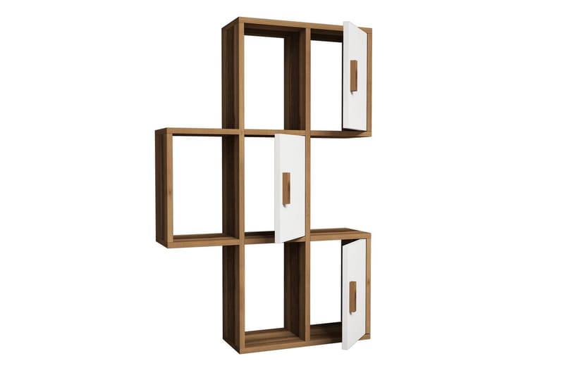 Hovdane Væghylde 75 cm - Brun / hvid - Opbevaring - Hylder & Reoler - Væghylde & vægreol