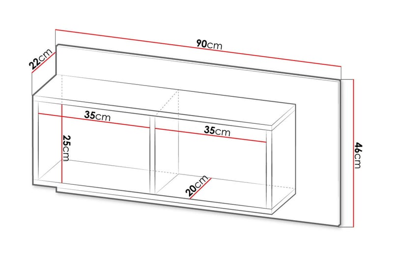 Hylde - Sort|Eg - Opbevaring - Hylder & Reoler - Væghylde & vægreol