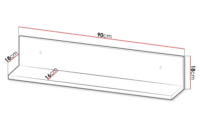 Hylde - Sort|Natur - Opbevaring - Hylder & Reoler - Væghylde & vægreol