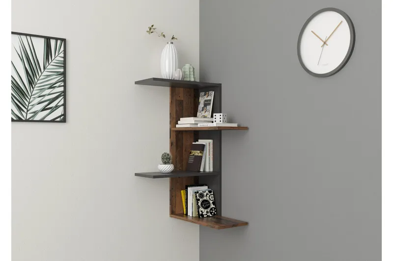 Kailyne Væghylde 44 cm, Brun