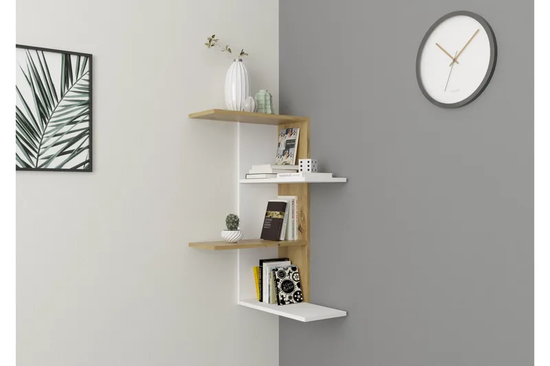 Kailyne Væghylde 44 cm - Brun - Opbevaring - Hylder & Reoler - Væghylde & vægreol