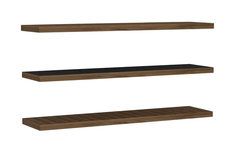 Lakasha Væghylde 2 cm - Valnød - Opbevaring - Hylder & Reoler - Væghylde & vægreol