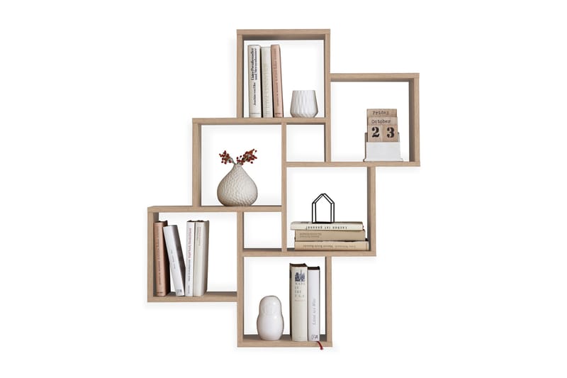 Laurio Væghylde 81 cm, Grå/Eg