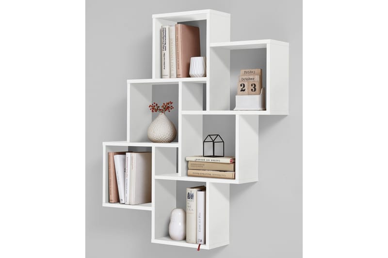 Laurio Væghylde 81 cm - Hvid - Opbevaring - Hylder & Reoler - Væghylde & vægreol