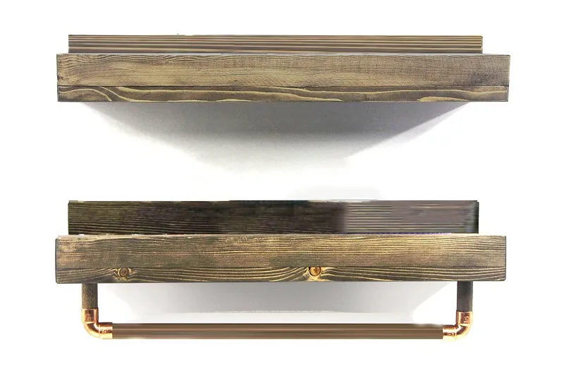 Leiasia Væghylde 50 cm, Valnød