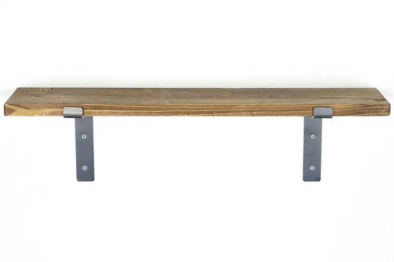 Lilamae Væghylde 60 cm - Sort/Valnød - Opbevaring - Hylder & Reoler - Væghylde & vægreol