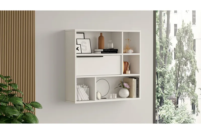 Liyakat Væghylde 90,1 cm, Hvid