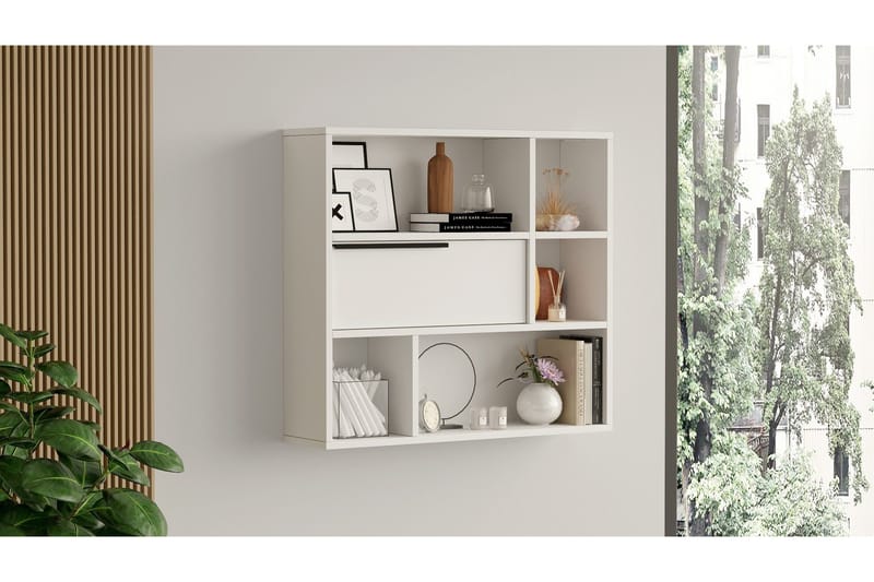 Liyakat Væghylde 90,1 cm - Hvid - Opbevaring - Hylder & Reoler - Væghylde & vægreol